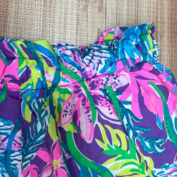 Lilly Pulitzer Dalci Stretch Shorts in Formentera Turquoise [1008] - Picture 5 of 9